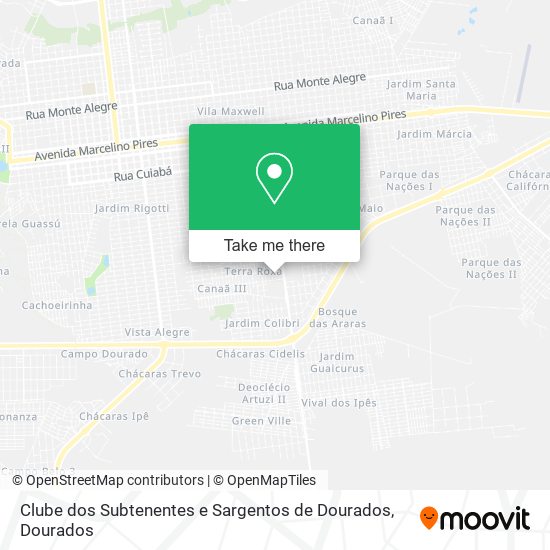 Clube dos Subtenentes e Sargentos de Dourados map