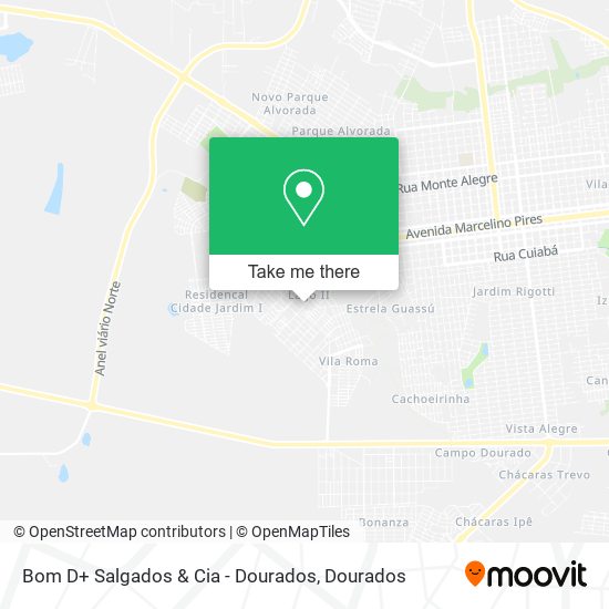Bom D+ Salgados & Cia - Dourados map