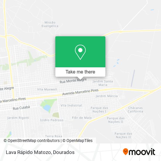Lava Rápido Matozo map