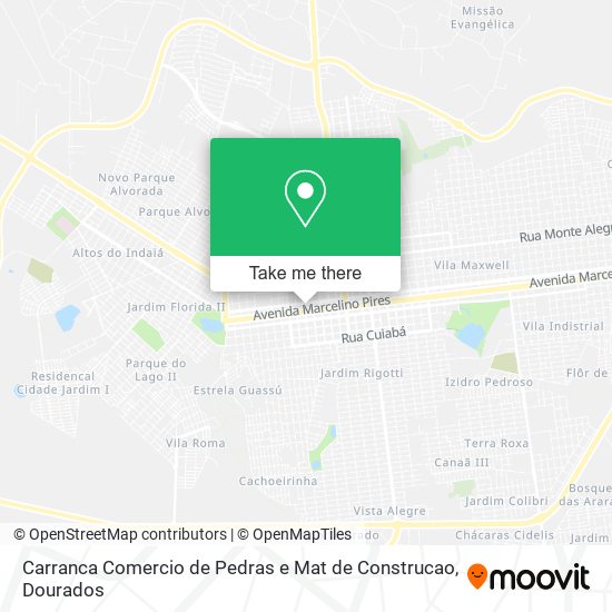 Carranca Comercio de Pedras e Mat de Construcao map