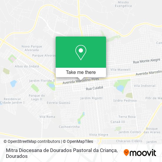 Mitra Diocesana de Dourados Pastoral da Criança map