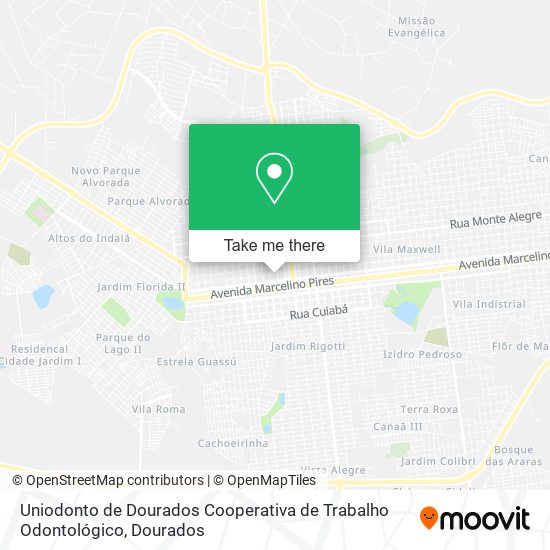 Uniodonto de Dourados Cooperativa de Trabalho Odontológico map