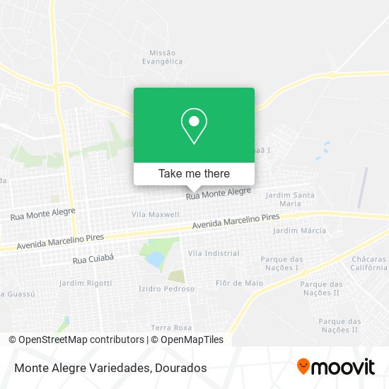 Monte Alegre Variedades map