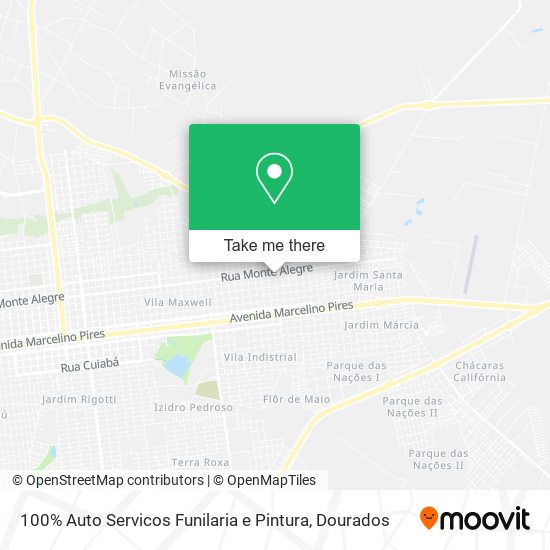 100% Auto Servicos Funilaria e Pintura map