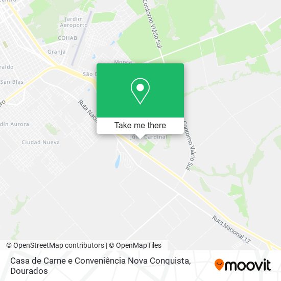 Casa de Carne e Conveniência Nova Conquista map