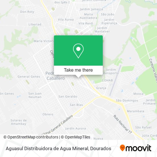 Aguasul Distribuidora de Agua Mineral map