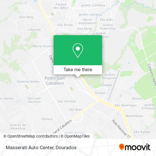 Masserati Auto Center map