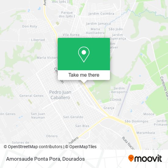Amorsaude Ponta Pora map