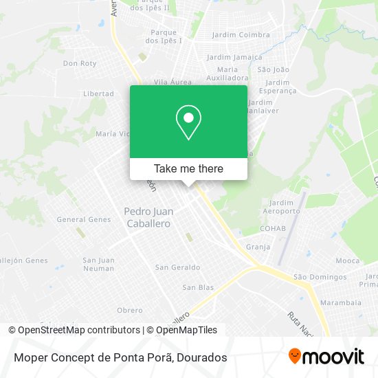 Moper Concept de Ponta Porã map