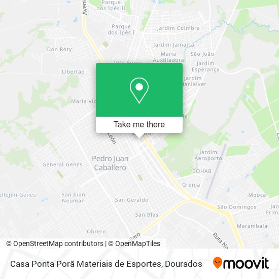 Casa Ponta Porã Materiais de Esportes map