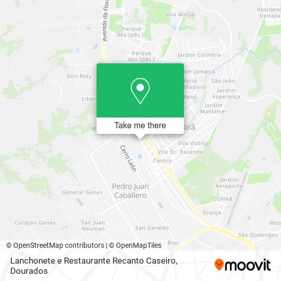 Lanchonete e Restaurante Recanto Caseiro map