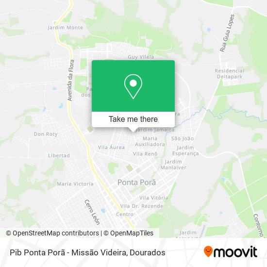 Pib Ponta Porã - Missão Videira map
