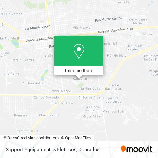 Support Equipamentos Eletricos map