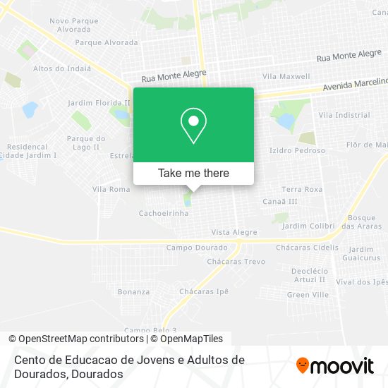 Cento de Educacao de Jovens e Adultos de Dourados map