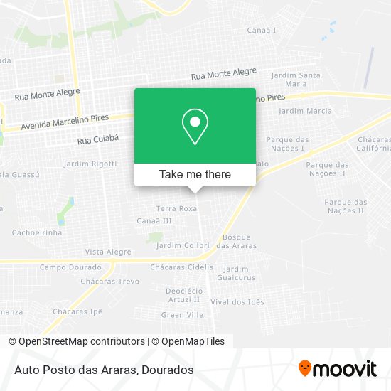 Auto Posto das Araras map
