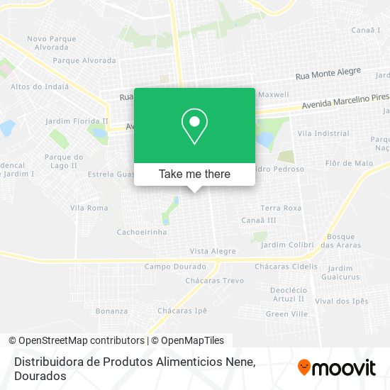 Distribuidora de Produtos Alimenticios Nene map