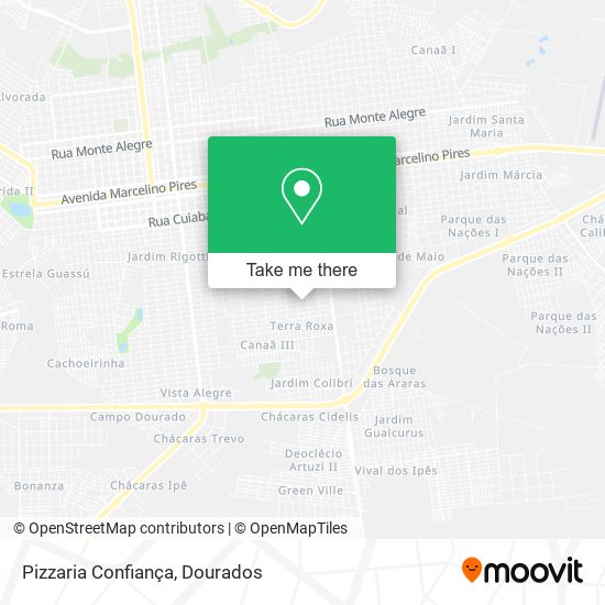 Pizzaria Confiança map