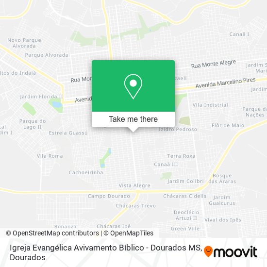 Igreja Evangélica Avivamento Bíblico - Dourados MS map