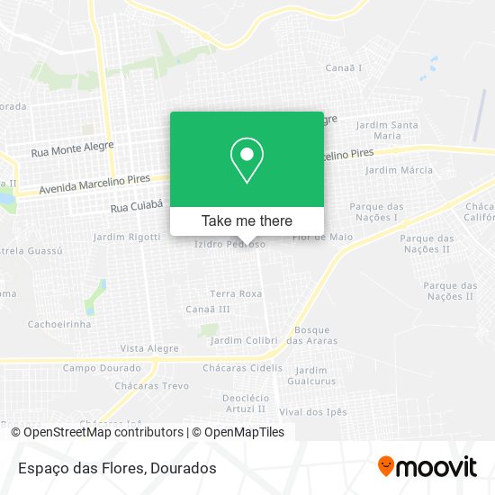 Espaço das Flores map