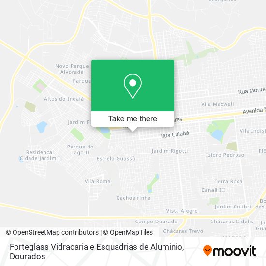 Forteglass Vidracaria e Esquadrias de Aluminio map