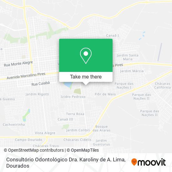 Consultório Odontológico Dra. Karoliny de A. Lima map
