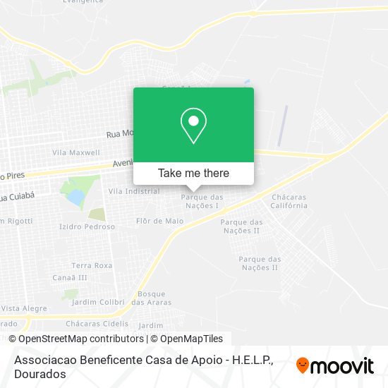 Associacao Beneficente Casa de Apoio - H.E.L.P. map
