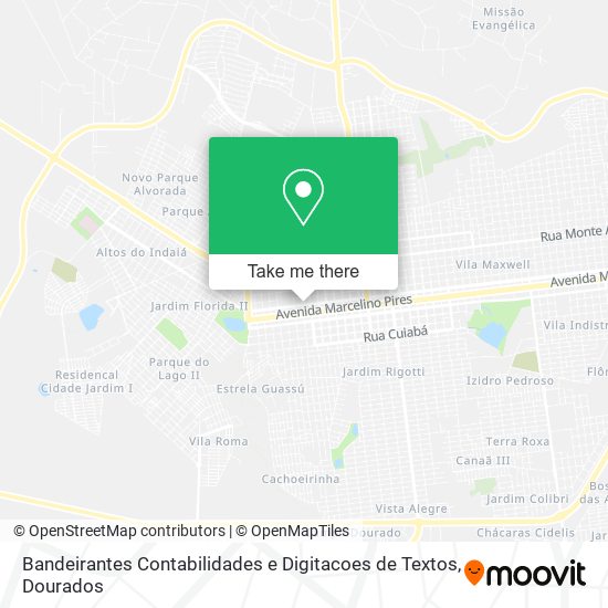 Bandeirantes Contabilidades e Digitacoes de Textos map