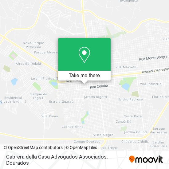 Cabrera della Casa Advogados Associados map