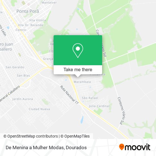 De Menina a Mulher Modas map