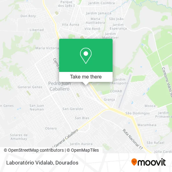 Laboratório Vidalab map