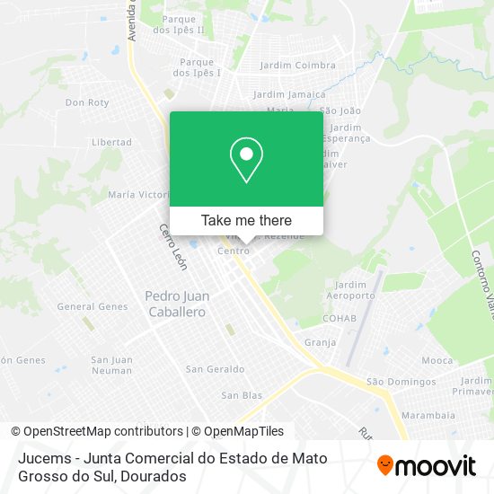 Jucems - Junta Comercial do Estado de Mato Grosso do Sul map