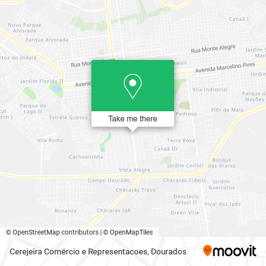 Cerejeira Comércio e Representacoes map