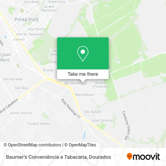Baumer's Conveniência e Tabacaria map