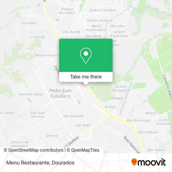 Menu Restaurante map