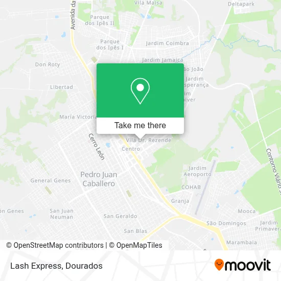 Lash Express map