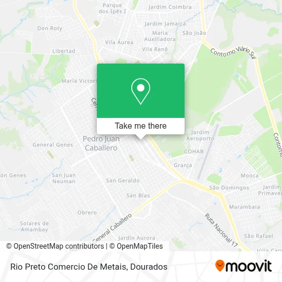 Rio Preto Comercio De Metais map