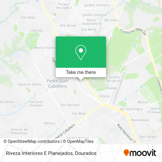 Riveza Interiores E Planejados map