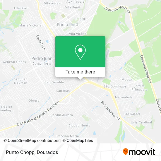Punto Chopp map
