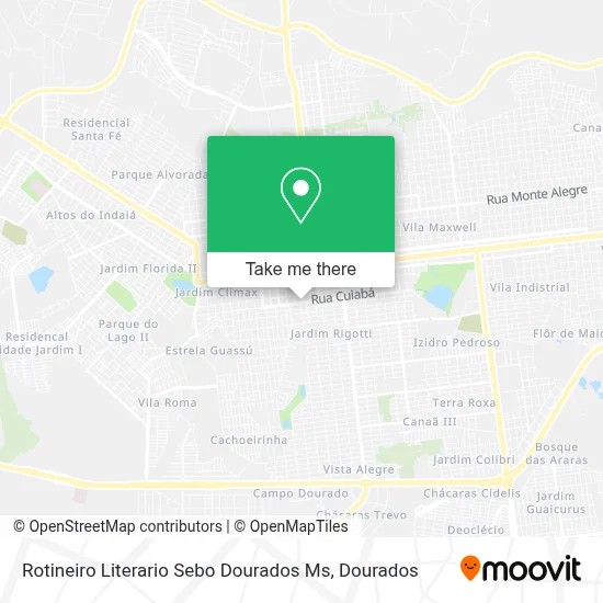 Rotineiro Literario Sebo Dourados Ms map