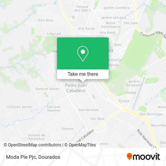 Moda Pie Pjc map