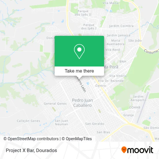 Project X Bar map