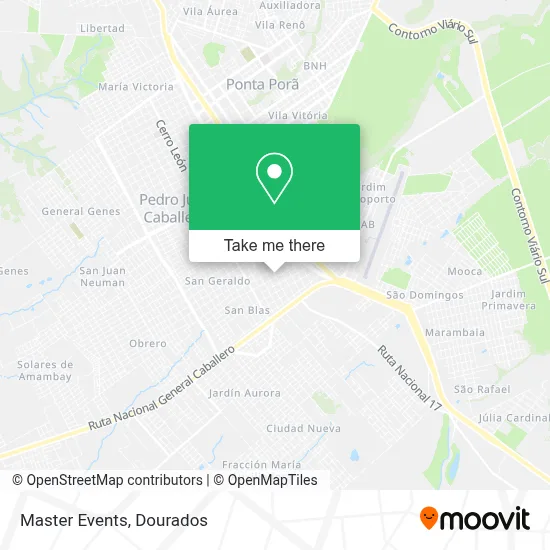 Master Eventos map