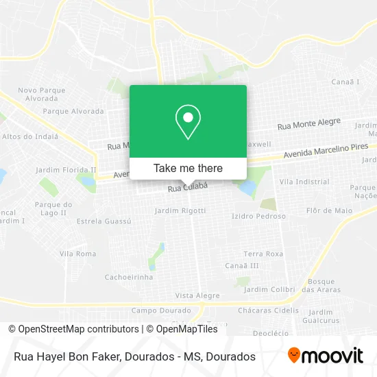 Rua Hayel Bon Faker, Dourados - MS map