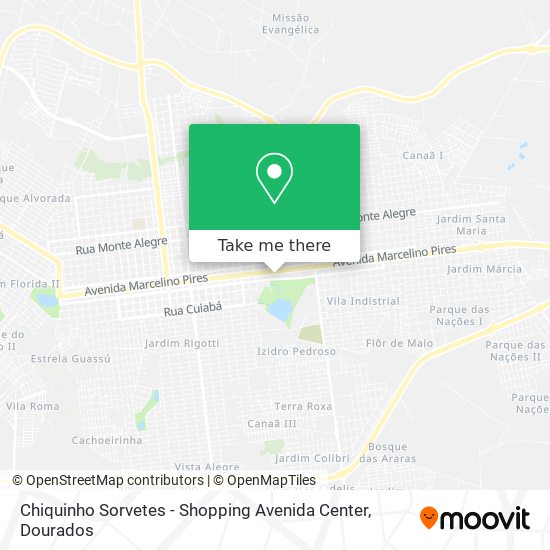 Chiquinho Sorvetes - Shopping Avenida Center map