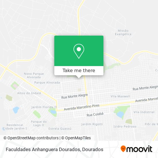 Faculdades Anhanguera Dourados map