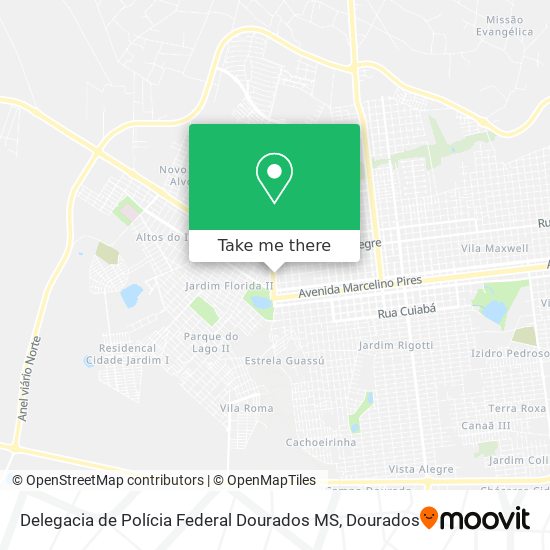 Delegacia de Polícia Federal Dourados MS map