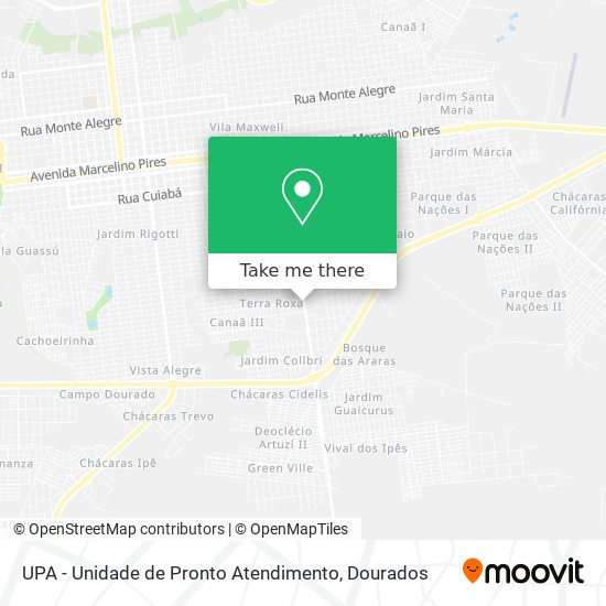 UPA - Unidade de Pronto Atendimento map