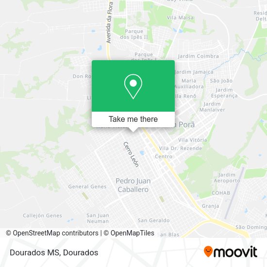 Dourados MS map
