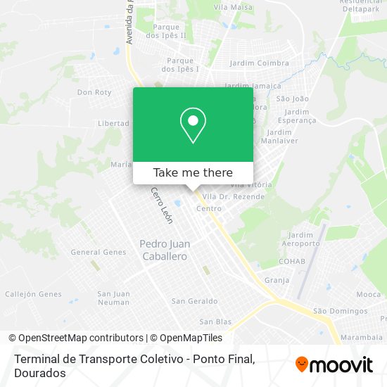 Terminal de Transporte Coletivo - Ponto Final map