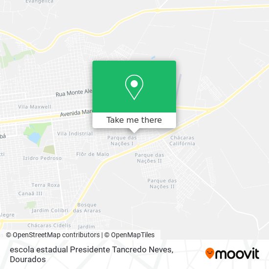 escola estadual  Presidente Tancredo Neves map